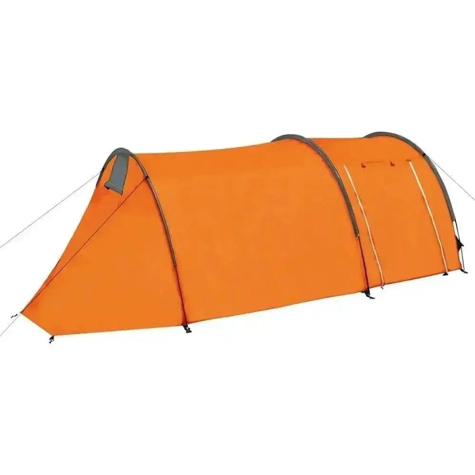 Camping Tent 4 Persons Grey and Orange      grey and orange