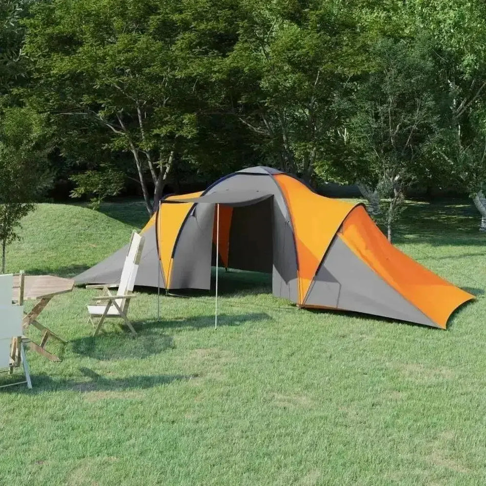 Camping Tent 6 Persons Multiple Color      grey and orange, blue and light blue, blue and yellow, blue and green