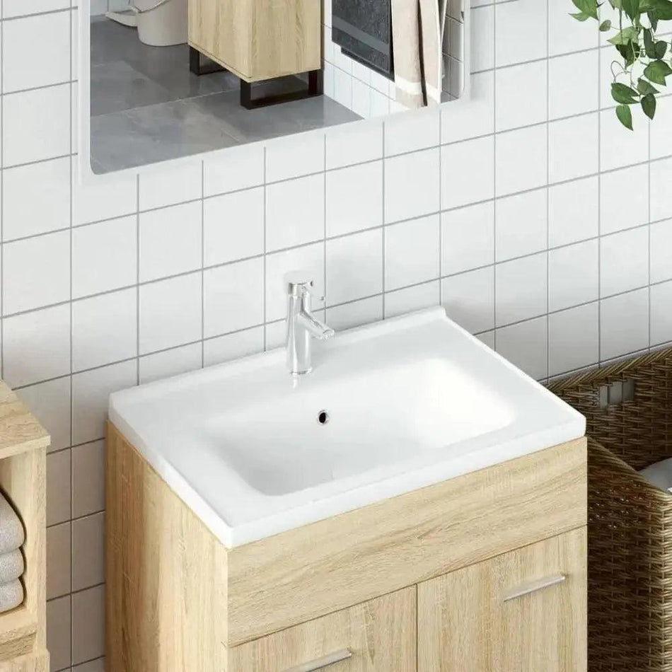 Vidal BathroommSink, White 61x48x19.5 cm Rectangular Ceramic      Default Title