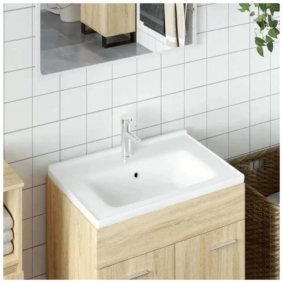 Vidal BathroommSink, White 61x48x19.5 cm Rectangular Ceramic      Default Title