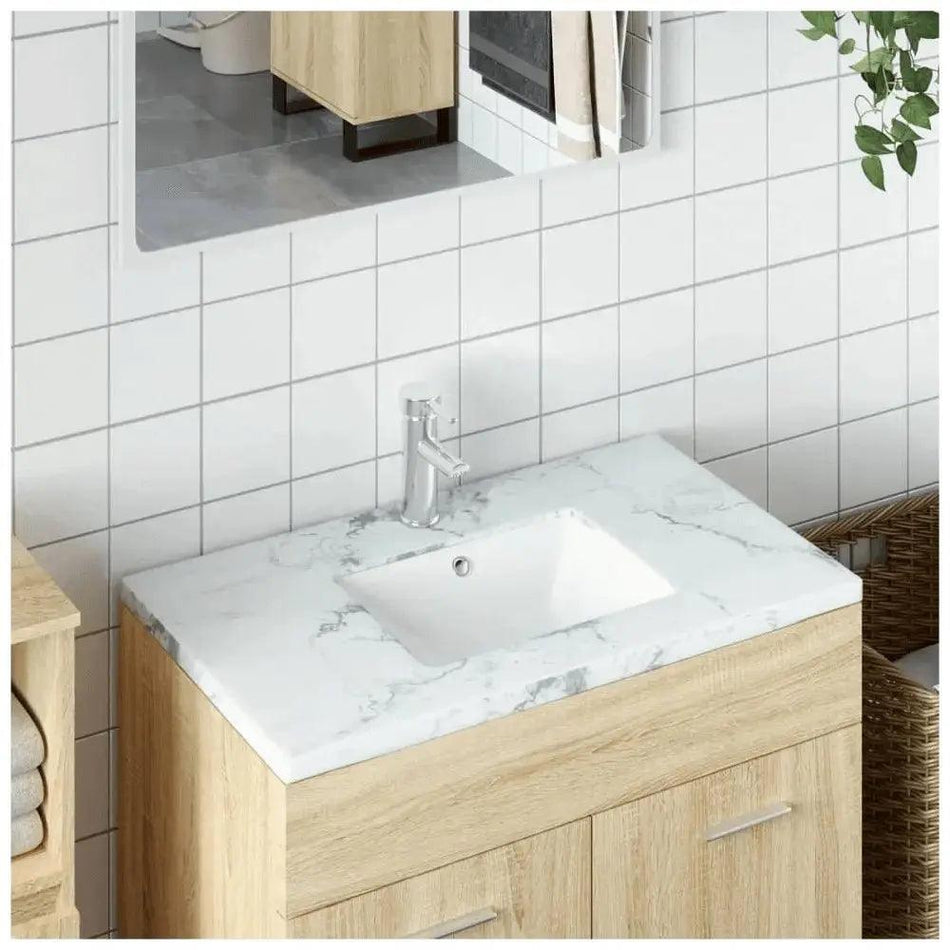 Vidal Bathroom Sink White 30.5x27x14 cm Rectangular Ceramic      Default Title