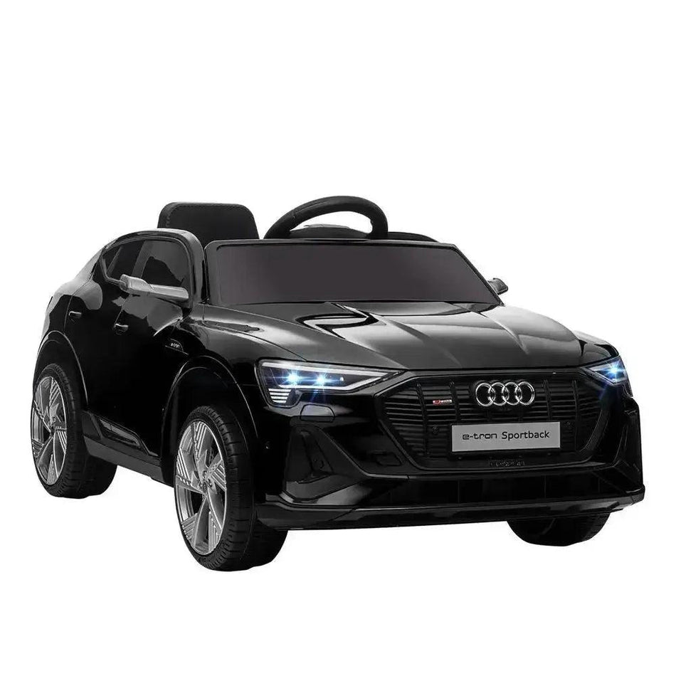 12V Kids Electric Ride-On Car with Remote Control and Lights - Black      Default Title