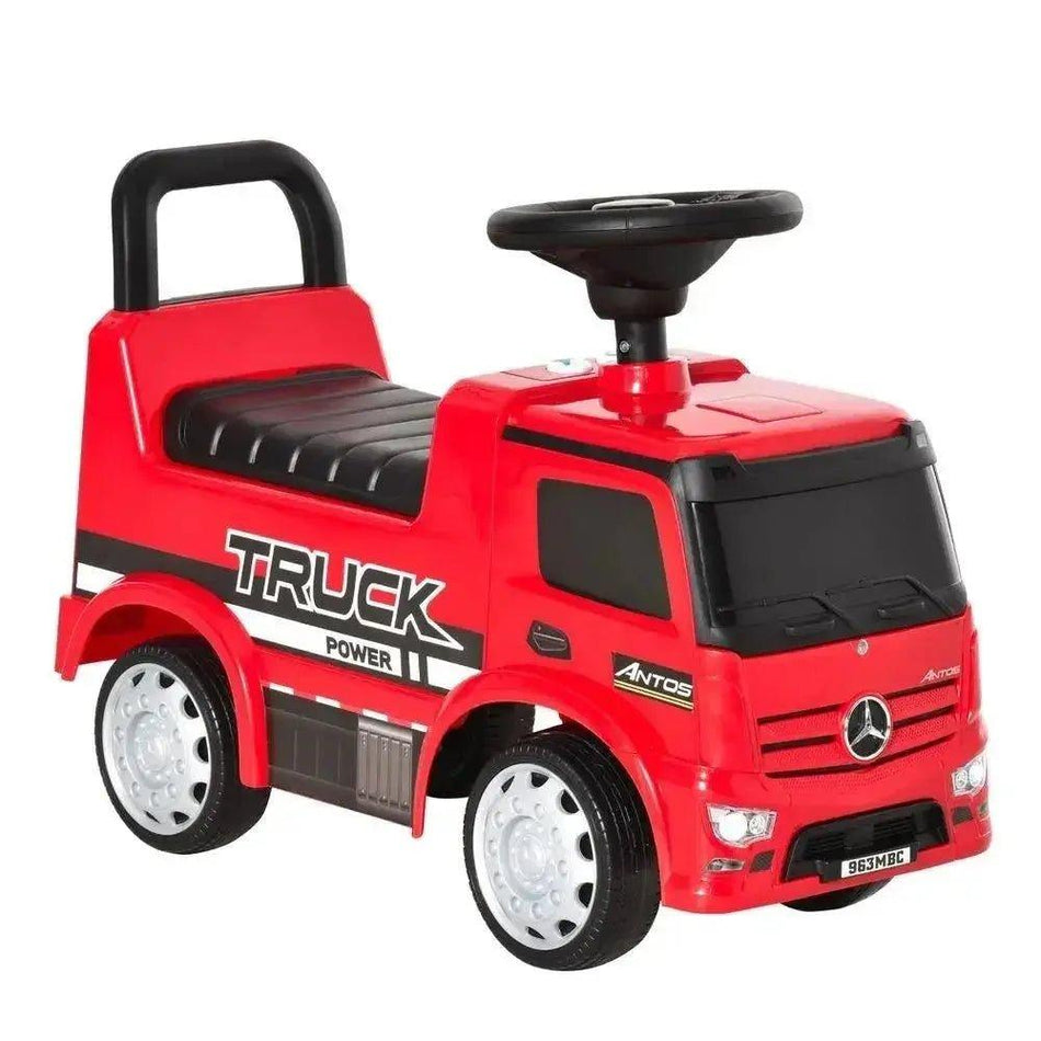 3-in-1 Ride On Car Kids Mercedes Truck Storage for 12–36 Months Red      Default Title