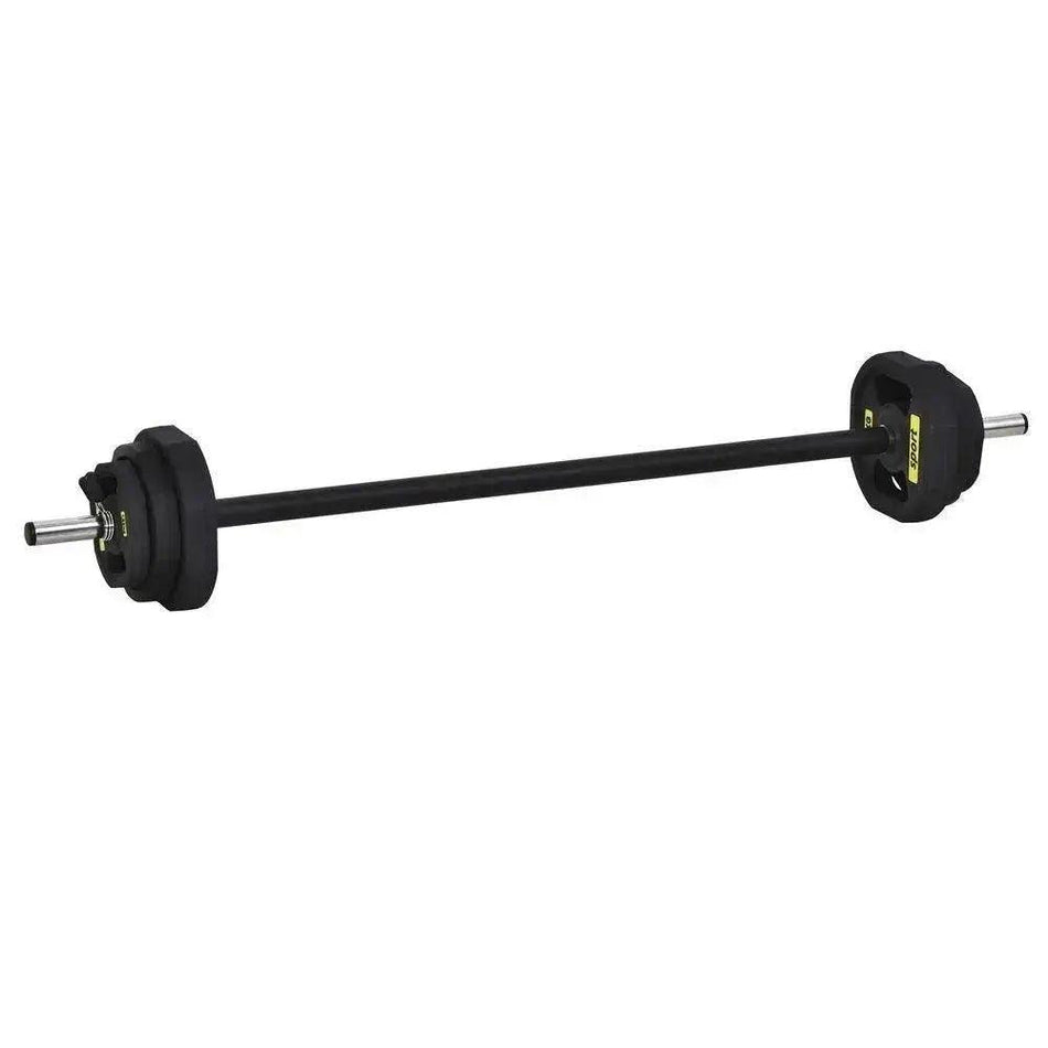 Adjustable 20 kg Barbell Set Fitness Exercise for Indoor Home Gym Black      Default Title