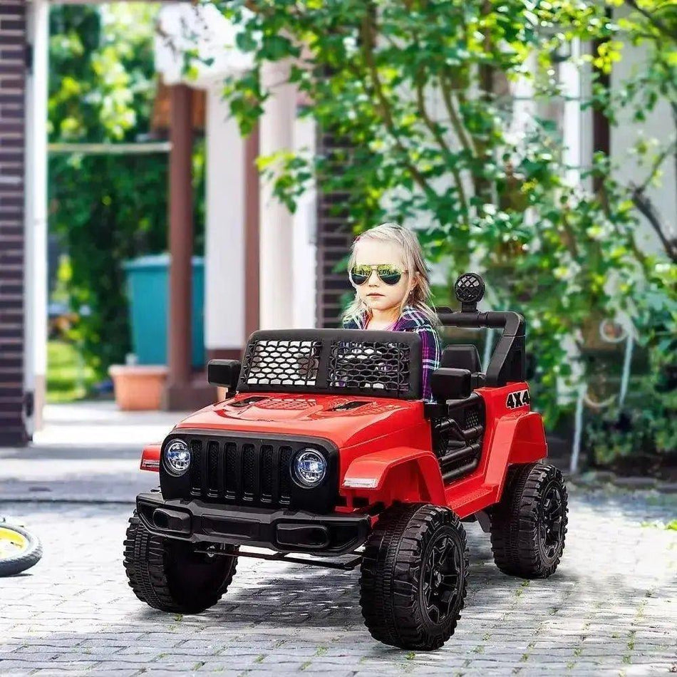 B12 Kids Electric Ride On Car Truck Off-road Toy W/ Remote Control Red      Default Title