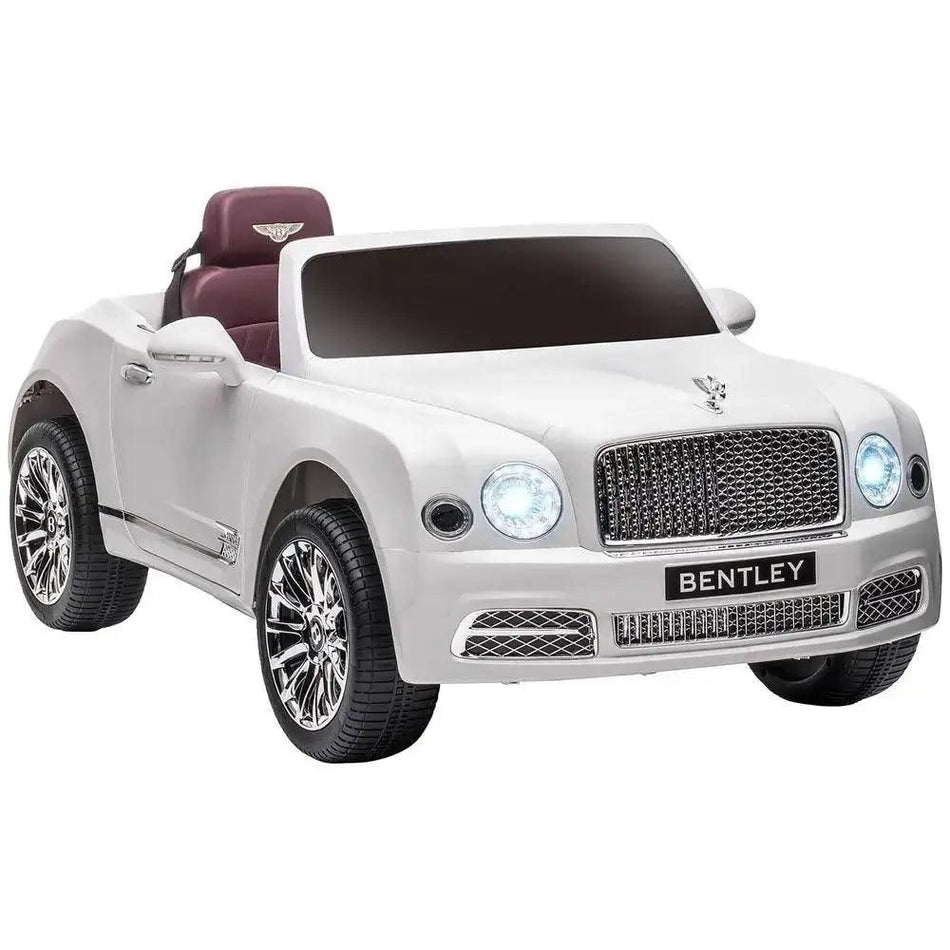 Bentley Julianne Licensed Kids Electric Ride-On Car w/ Remote - White      Default Title