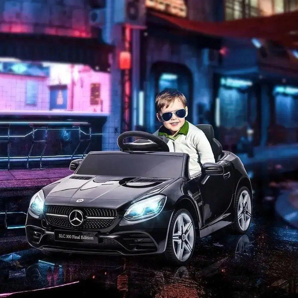 Benz B12 Kids Electric Ride On Car W/ Remote Control Music Black      Default Title