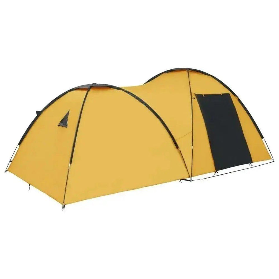 Camping Igloo Tent 650x240x190 cm 8 People      yellow, blue, camouflage, grey and orange, green