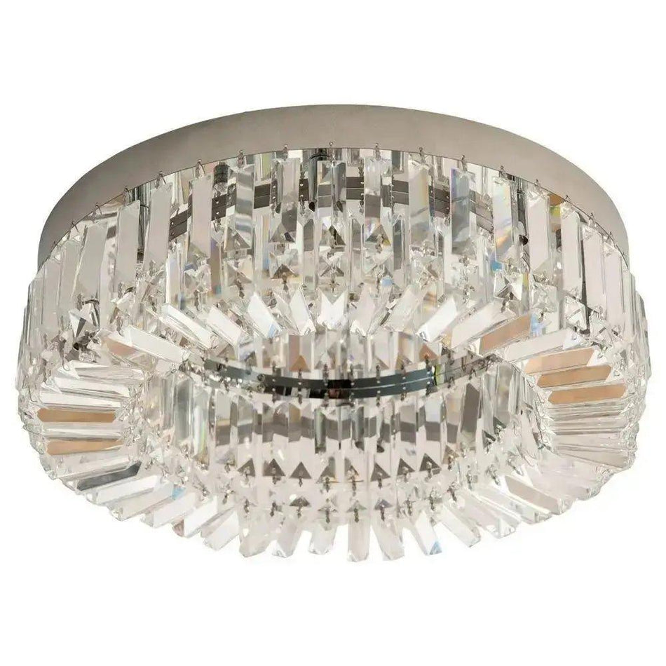 Crystal Ceiling Light Chandeliers Stainless Steel Pendant Silver      Default Title