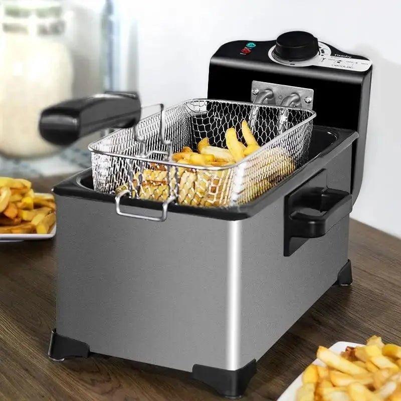 Household 3L French Fries Electro mechanical Fryer      Silver / EU