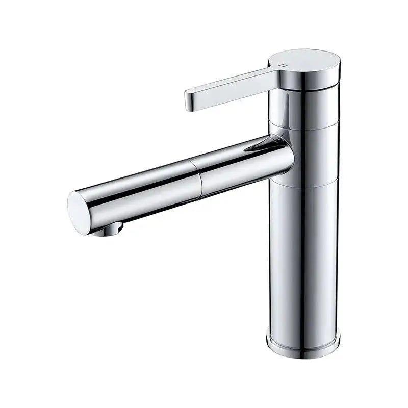 Household Bathroom sink Black Faucet White Splash-Proof Water      White / S, White / L, Black silver / S, Black silver / L, Silver / S, Silver / L, Black / S, Black / L