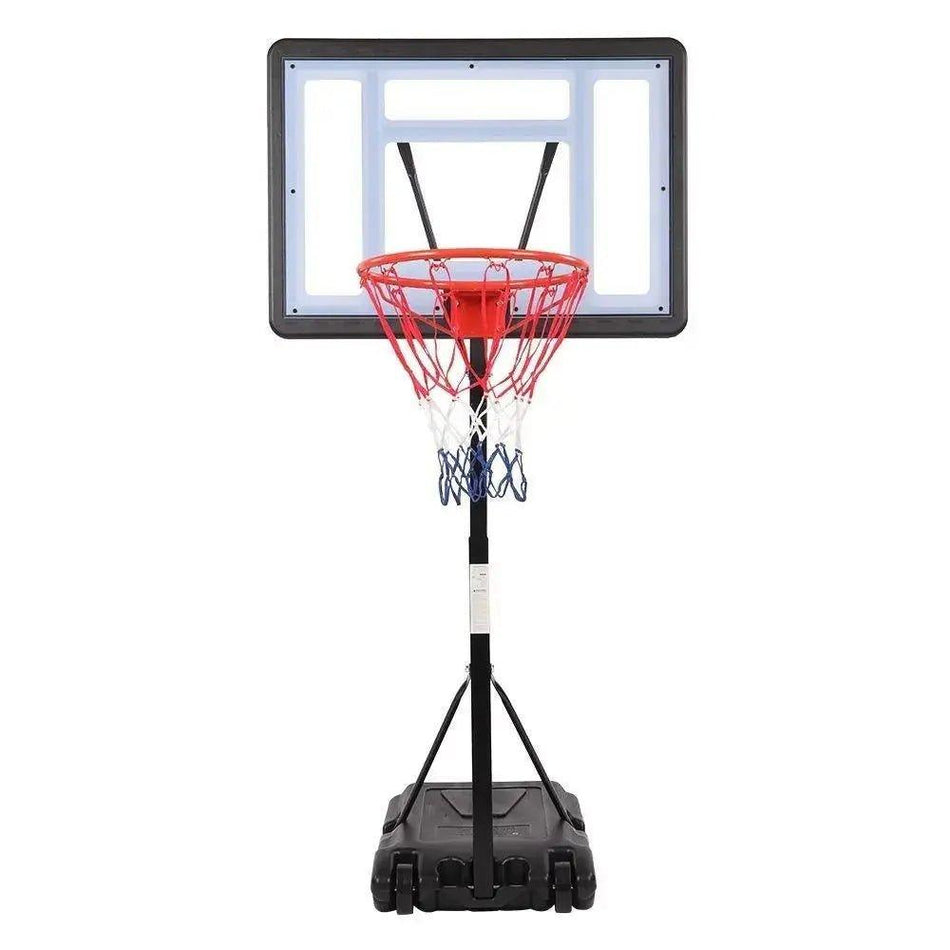 HY-B064S Portable Movable Swimming Pool PVC Transparent Backboard Basketball Stand (Basket Adjustment Height 1.15 m-1.35m) Maximum Applicable For 7 # Ball      Default Title