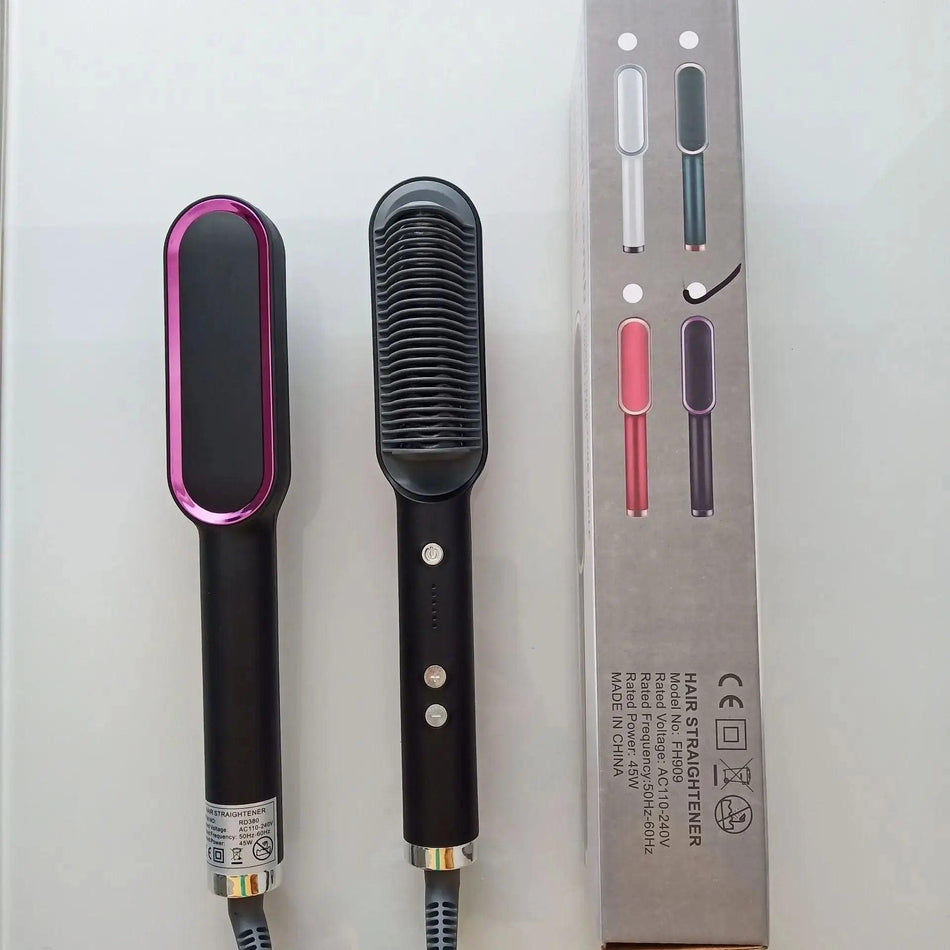 Internal Buckle Straightening Comb And Curling Iron Dual      Red / European regulations, Red / Austrian regulations, Red / British regulatory, Red / U.S. regulations, Black / European regulations, Black / Austrian regulations, Black / British regulatory, Black / U.S. regulations, Green / European regulations, Green / Austrian regulations