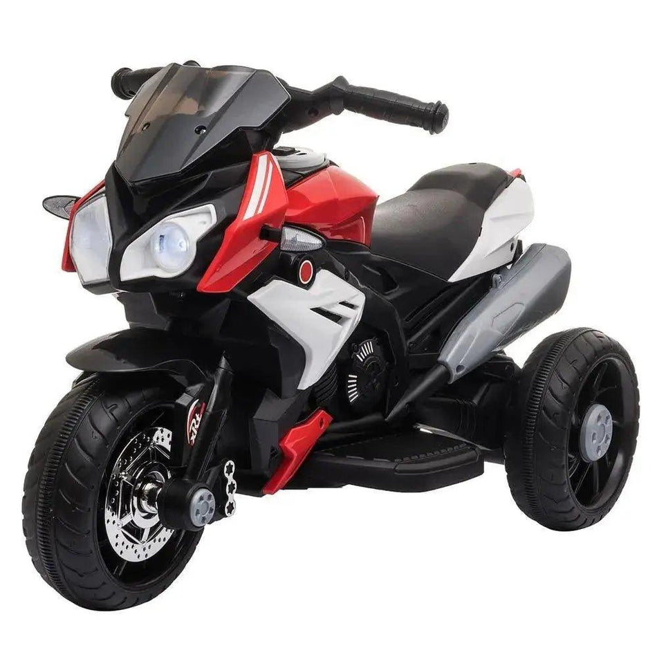 Kids Electric Motorcycle Ride-On Toy 6V Battery Music Horn Lights Red HOM COMM      Default Title
