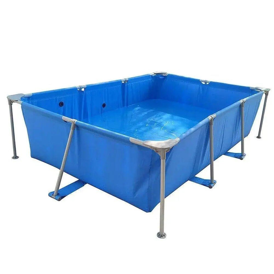 Metal Frame Rectangular Swimming Pool Portable Above Ground Easy Set Pool Family      Default Title