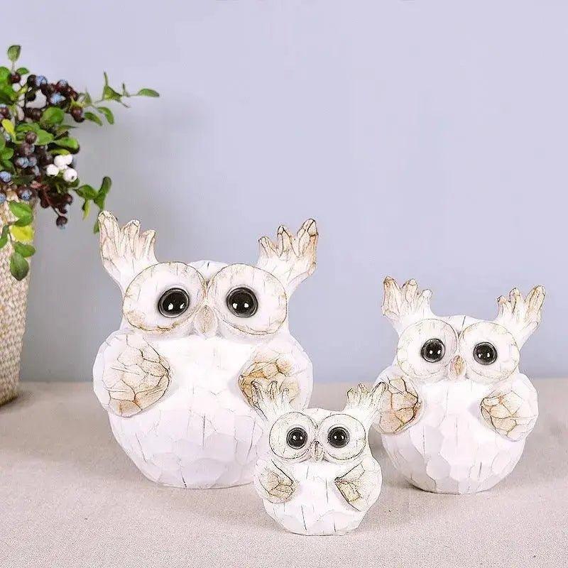 Owl Auspicious Animal Home Decoration Resin Crafts Home Decoration      51000 Style, 51001 Style, 51002Style